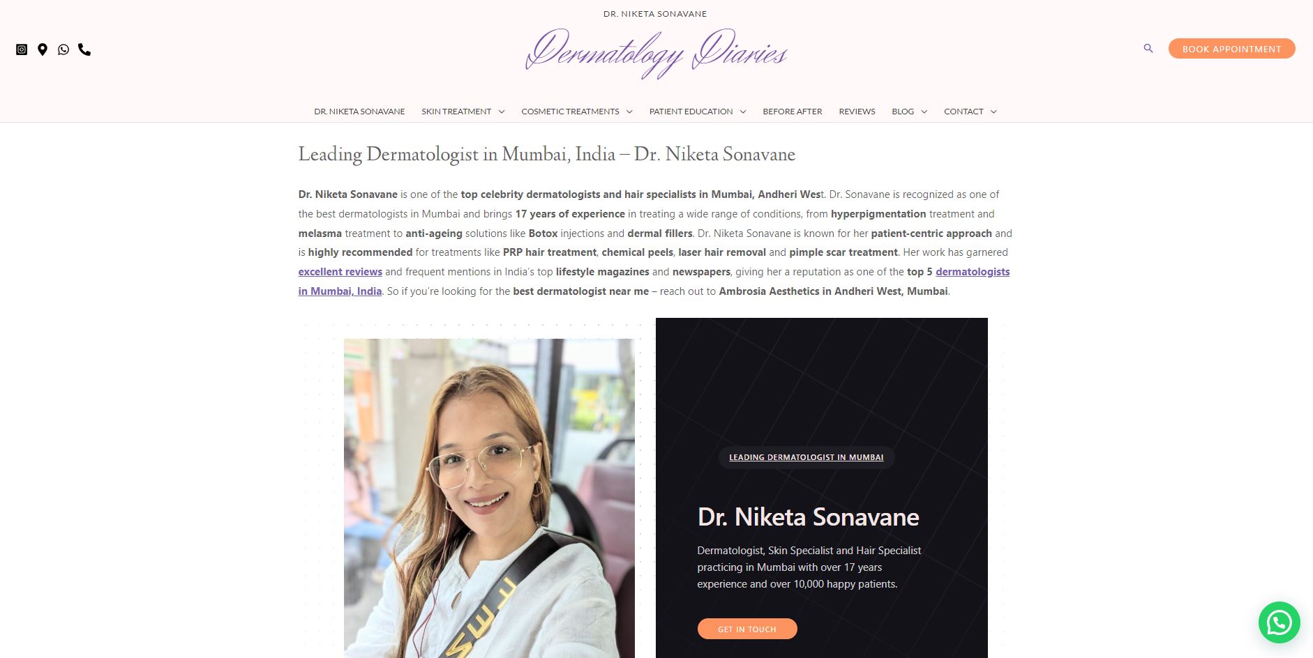 Dr. Niketa Sonavane - Dermatology Diaries